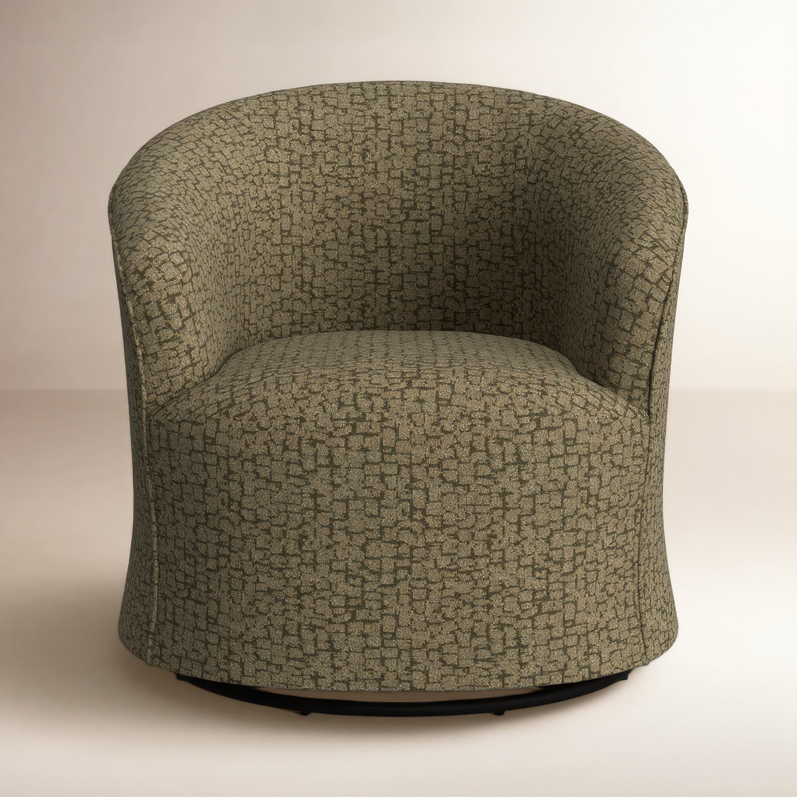 Jude Swivel Glider Accent Chair, Amsterdam Forest Performance