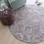 Cowhide Geometric Area Rug in Lilac Ash-66296503