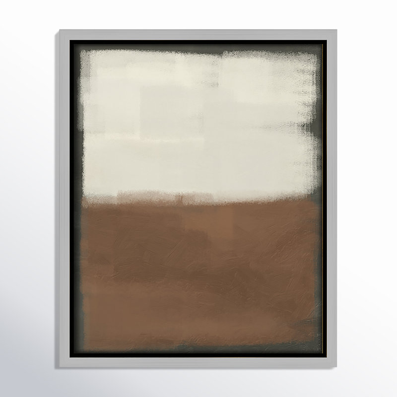 Coronado Alabaster Burst 2 - reproduction sur toile avec cadre flottant, Argent argent, H 11,5 po x l 9,5 po x P 2 po