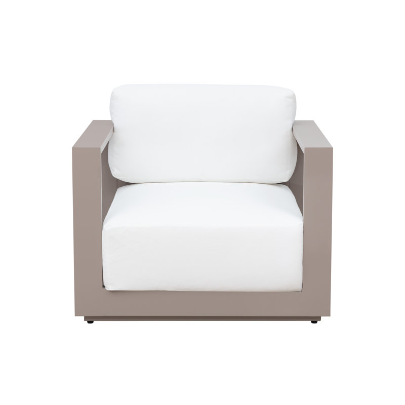 Tavira Outdoor Armchair, White, Beige
