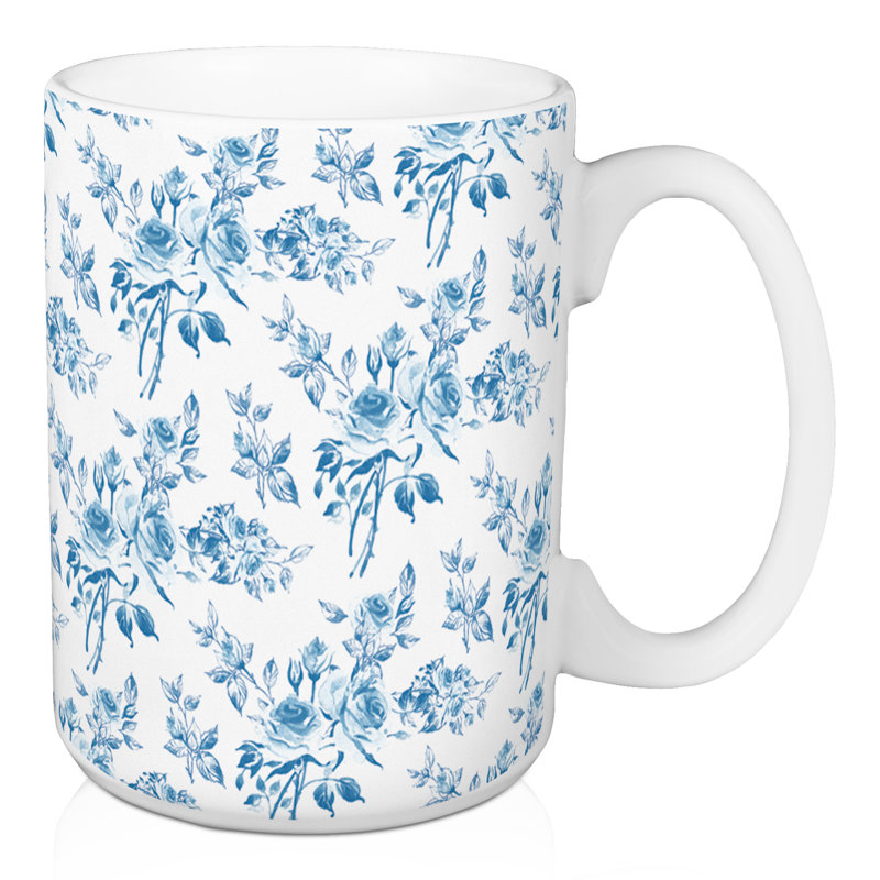 Grande tasse à café floral Wilmer