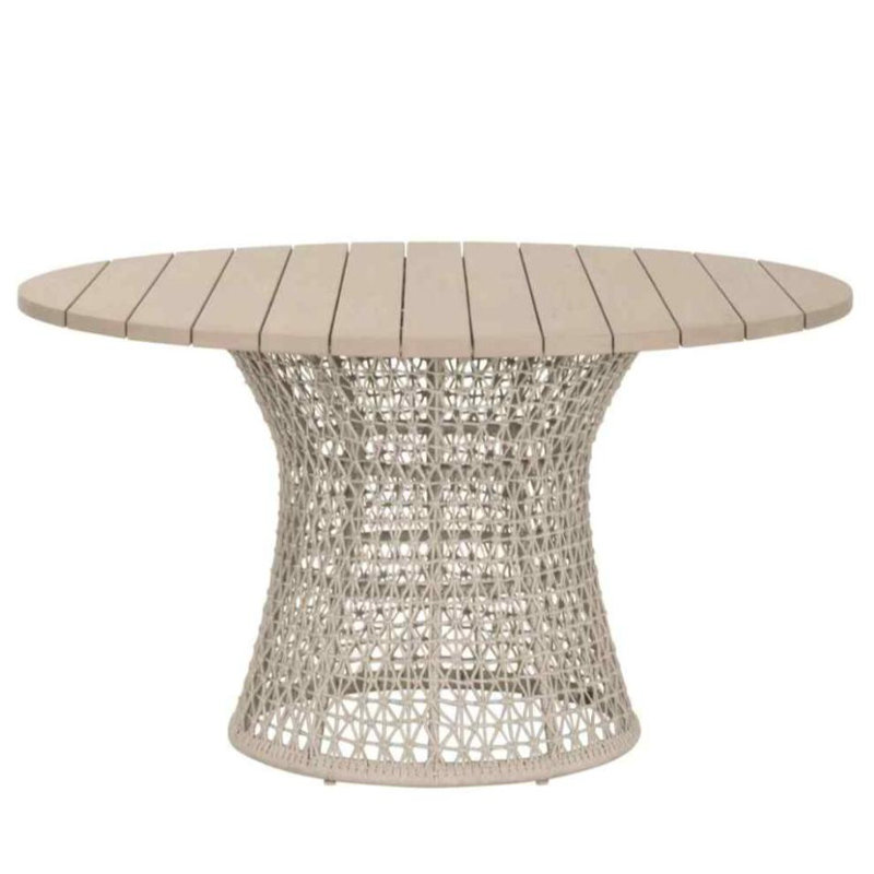 Table de salle à manger extérieure en tricot 54 po