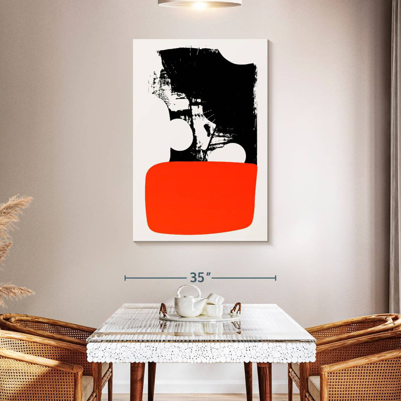 Avery Abstracta Orange, 48" H x 32" W