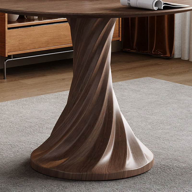 Table de salle à manger en bois massif de style ancien, H 29,5 po x L 51 po x l 51 po
