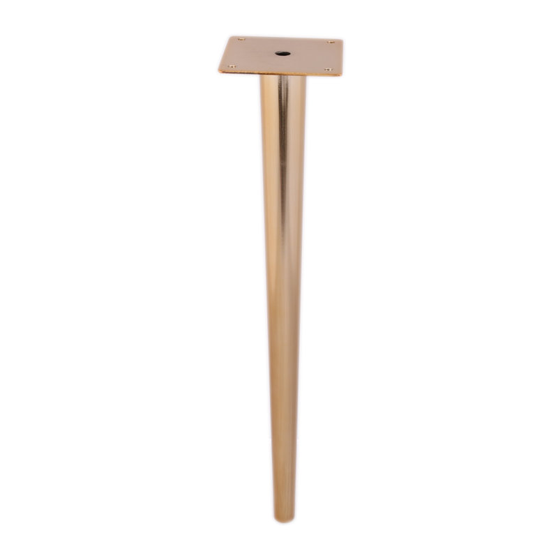 Pied de table en acier Jativa, H 18 po x l 3,125 po x P 3,125 po