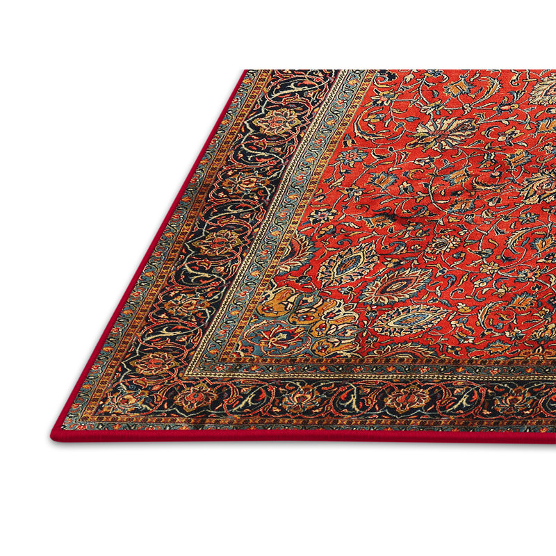 Tapis oriental rouge / brun Noah, Rectangle 6 pi x 9 pi