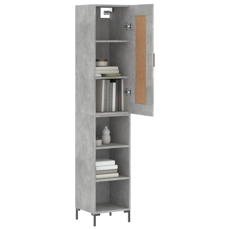 34.5cm Sideboard, Concrete Grey