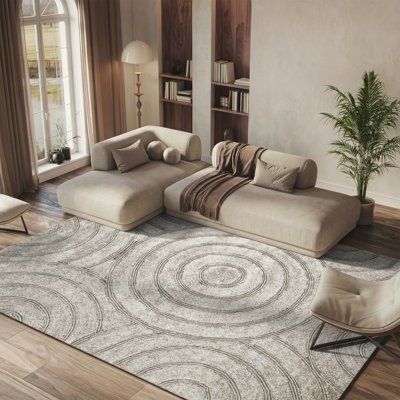 Minnich South Beach Shag Hand Tufted Performance Abstract Rug