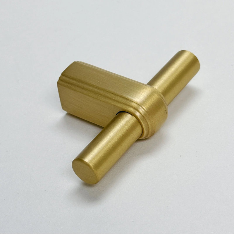 Satin Brass Elliott T-Knob