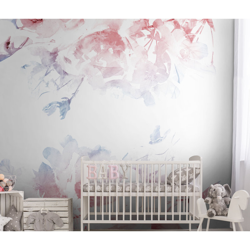 Janine Matte Wall Mural, Red, 250 x 250cm