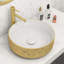Lavabo vasque de salle de bain rond 14 po Ruvati
