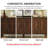 Alvayero Solid Wood Fluted Buffet Cabinet with 4 Doors, Walnut Finish-257460708