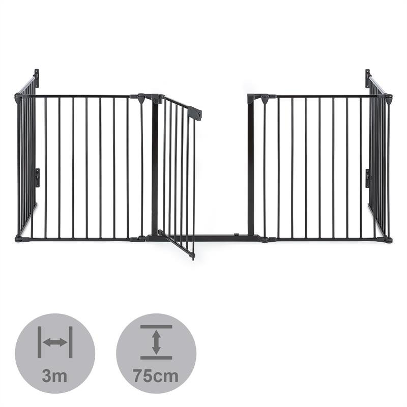 5 Panel Metal Fireplace Screen