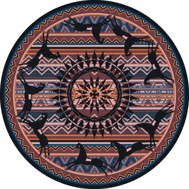 Menik Southwestern Indoor Rug, Runner 2'1" x 7'8"