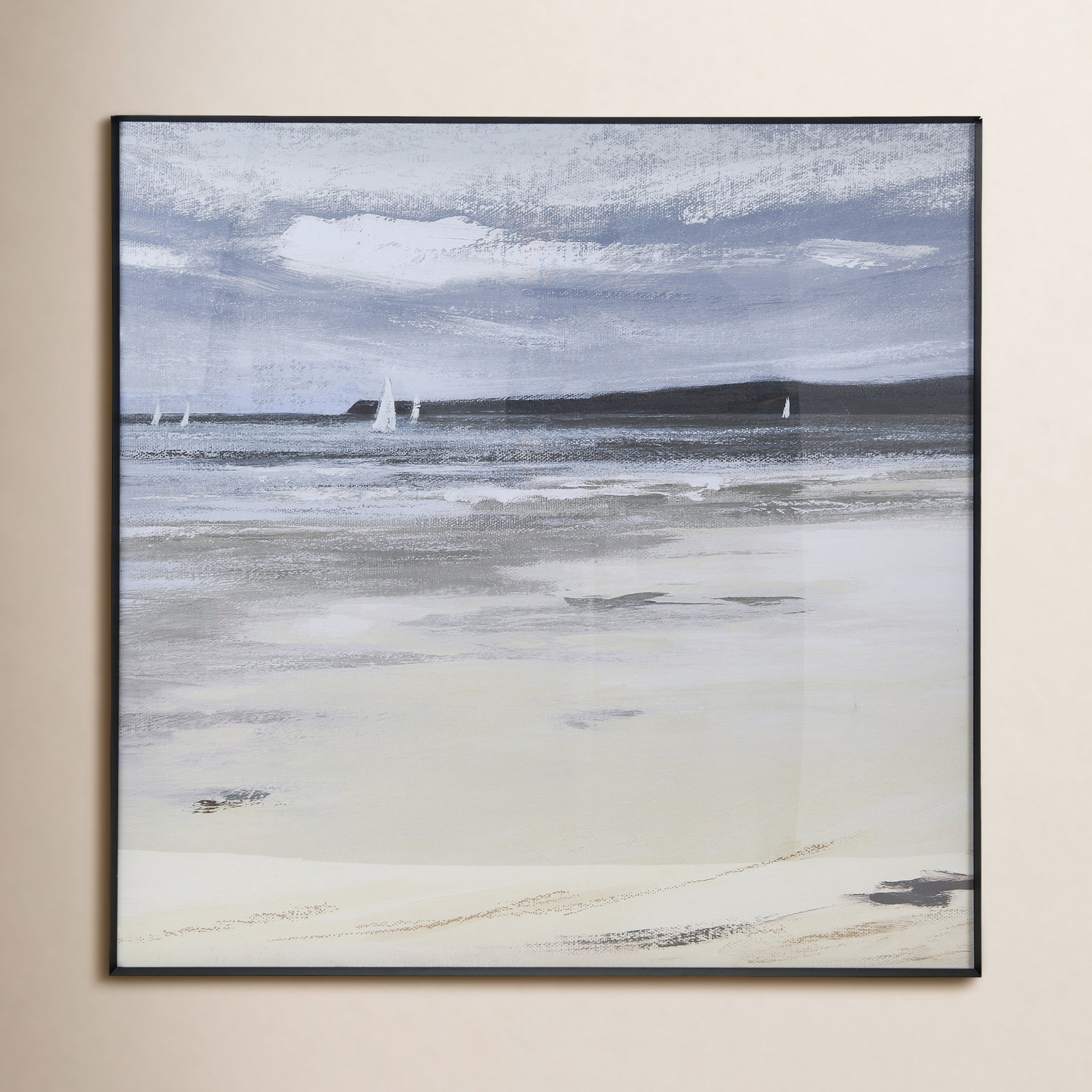 Square Coastal Landscape Print