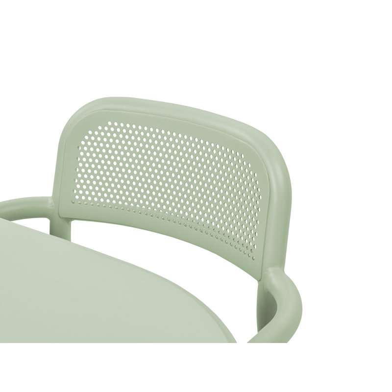 Toní Stacking Patio Dining Armchair, Mist Green