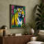 Tiger In Magenta Modern - Print-136810099-136810100