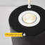 Lampe sur pied en fer et en acrylique de style minimaliste