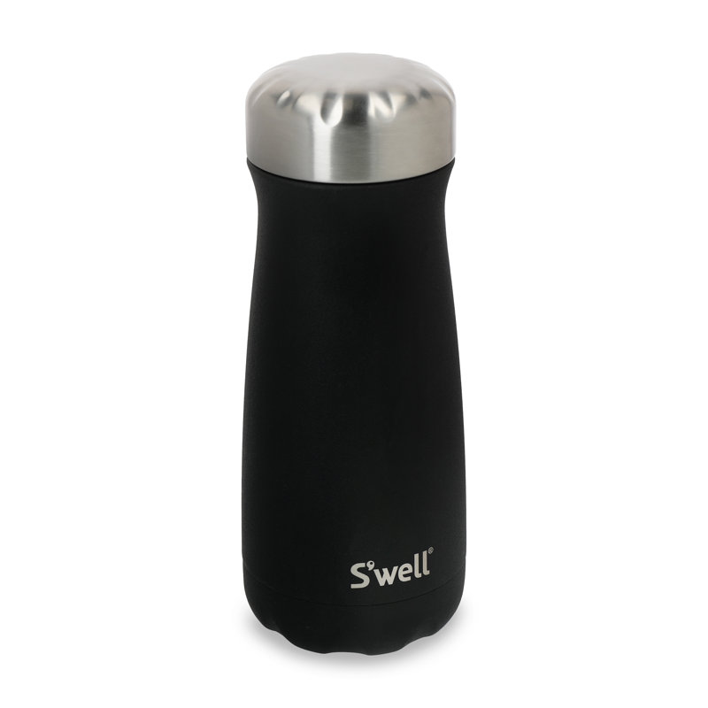 S'well 470ml Vacuum Insulated Stainless Steel Traveller, Black