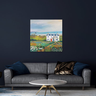 «Beach View Cottage» par Jo Grundy - impression non encadrée