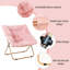 Soft Faux Fur Oversized Folding Accent Chair-935085484