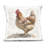 Stupell Industries Neutral Chicken on Beige Design by LSR Design Studio Throw Pillow