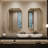 Irregular Wall Mirror Unique Rectangle Mirrors for Bathroom，Entryway，Living Room, Bedroom-1040212084-1040212085