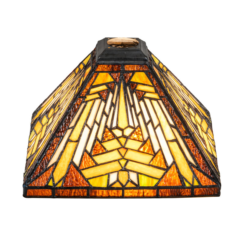 6.5 in. H Square Lamp Shade, 6.5" H x 14.5" W x 14.5" D, Beige