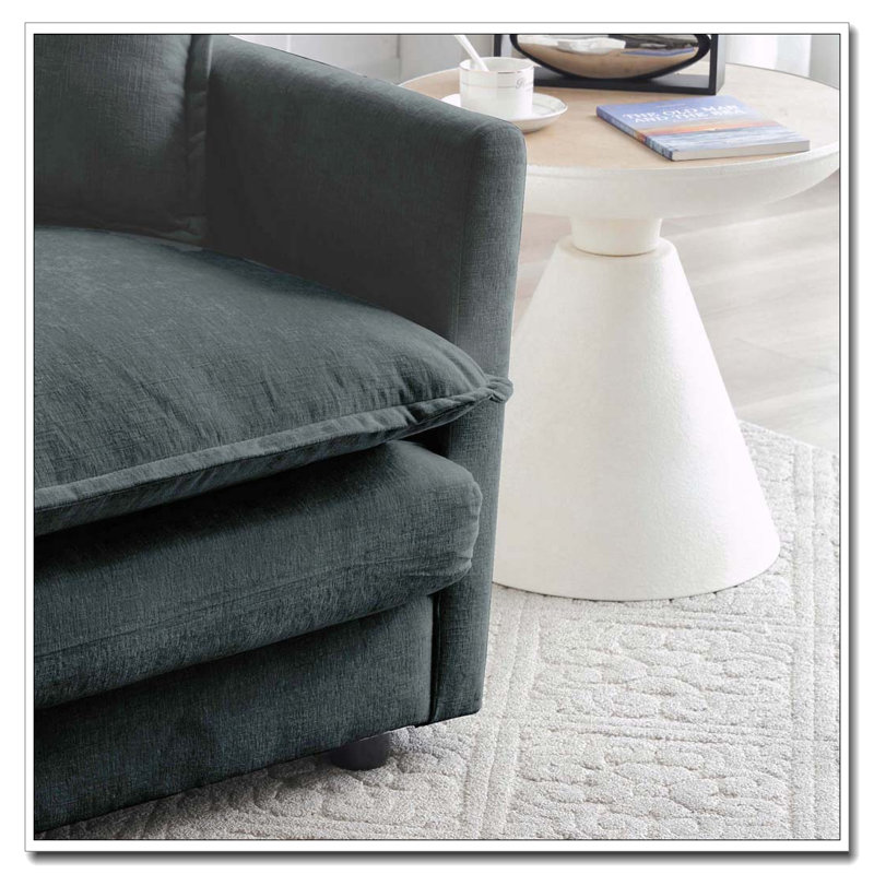 Repose-pieds en chenille, Gris