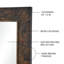 Miroir décoratif rustique Aldrich