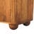 Solid Wood Solis Fluted Cabinet,Brown,2-Drawers