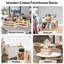 Ensemble de 3 caisses gigognes en bois rustique avec poignées, caisses en bois décoratives, boîte de rangement en bois, caisse rustique