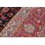 Tapis rouge / bleu marine foncé en laine Palmore 9 pi 10 po x 13 pi 8 po