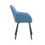 Ensemble de 2 fauteuils de détente pour salle à manger de loisirs Modern Living avec pieds en métal, tissu TEDDY-1310636370