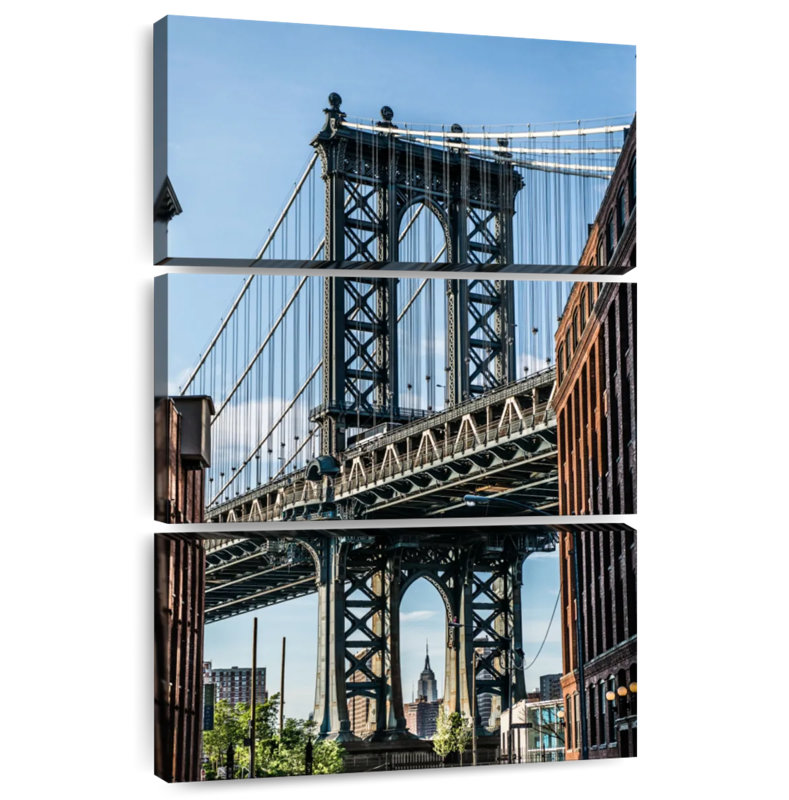 Manhattan Bridge Focus, 57" H x 36" W