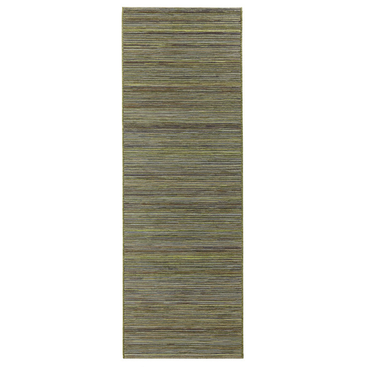 Lotus Flatweave Green Rug