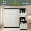 Lit escamotable double avec bureau, tablettes et armoires de rangement