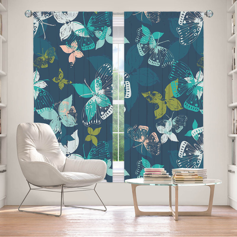 Paire de rideaux obscurcissant en polyester Evangaline, L 40 po x L 82 po