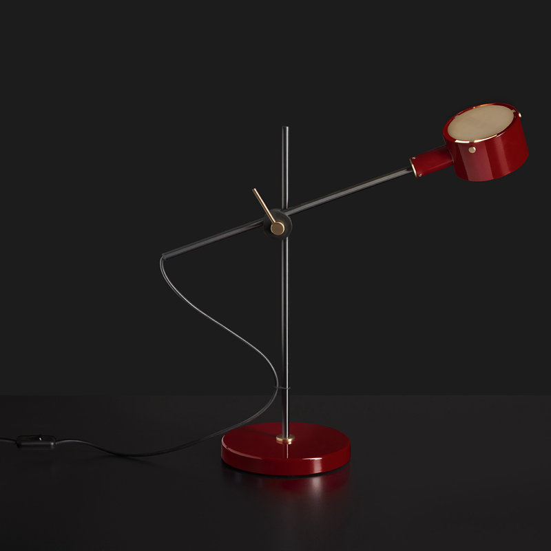 G.O. Desk Table Lamp, Scarlet Red