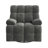 38.19" Wide Chenille Modern Upholstered Manual Swivel Recliner, Standard Recliner, Widened Width, 360° Swivel and Tuxedo Armrests-1478371781