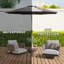 Parasol de patio 10 pi avec inclinaison des boutons résistant aux rayons UV et à l'eau-2007317580