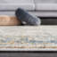 Tapis oriental bleu / jaune / ivoire-1792710026