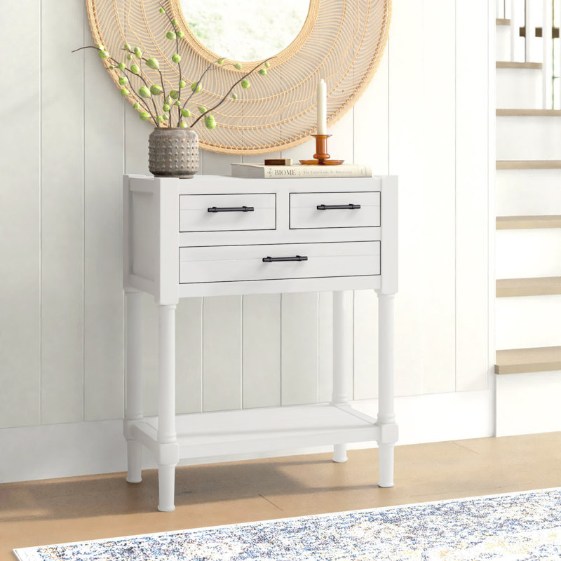 Console 23,5 po Pratt, Blanc vieilli