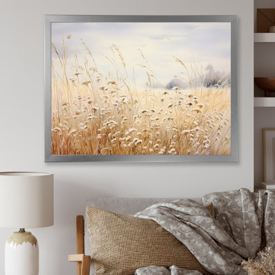 «Meadow Scenery Minimalisme IV», reproduction sur toile