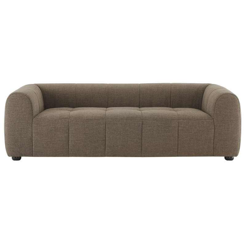 Liana Upholstered Fabric Sofa, Mocha