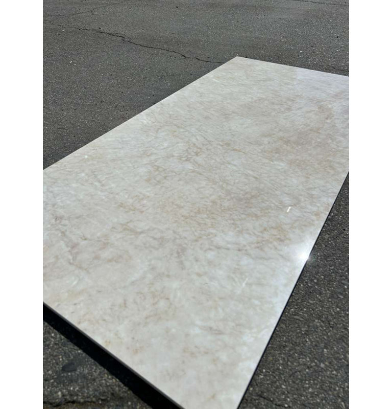 SB Champ Quartz Polished 24x48 Beige Marble Look Porcelain Floor and Wall Tile