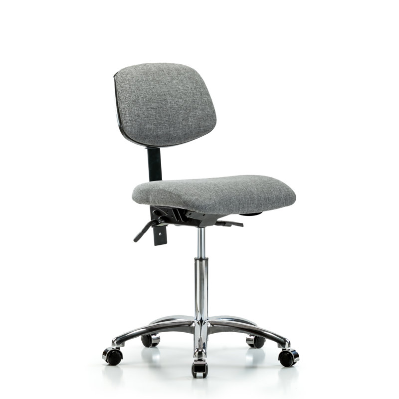 Chaise de travail Sheridan, Roulettes, Gris, Inclus