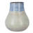 10" Blue And Gray Ombre Ceramic Round Table Vase
