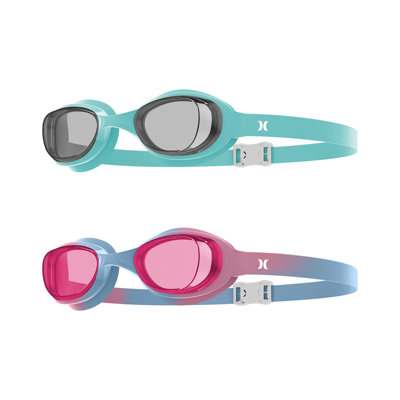 Ensemble de 2 lunettes de natation bleues et roses Hurley Youth Solari