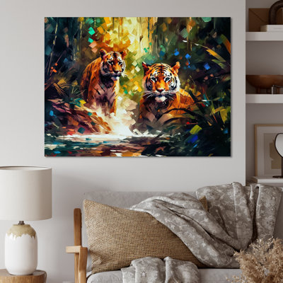 " Colorful Tigers in the Wild " Print